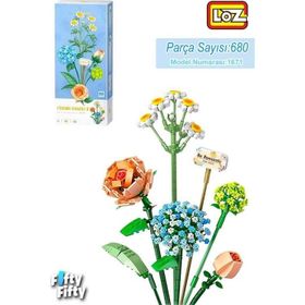 Loz LZ-1671 680 Parça Çiçek Blok Yapım Oyuncak