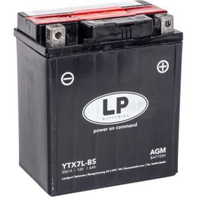 LP Batteries YTX7L-BS 12 V 7 Ah YZF-R25 MT-25 YBR125 Spacy CBF150 CBR250R Akü
