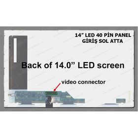 LP140WH1 TLA1 14 LED Uyumlu LCD Ekran Panel
