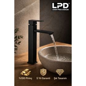 LPD Lider Siyah Çanak Lavabo Bataryası