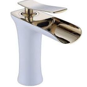 LPD Şelale Çanak Gold Beyaz Lavabo Bataryası