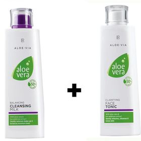 Lr 200 ml Aloe Vera Cilt Temizleme Sütü ve 200 ml Aloe Vera Tonik