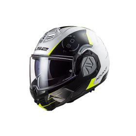 LS2 Advant Codex Çene Açılır Beyaz Siyah Motosiklet Kaskı