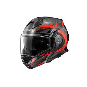 LS2 Advant X Karbon Future Çene Açılır Siyah Motosiklet Kaskı