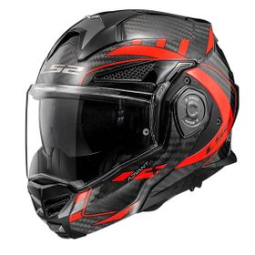 LS2 Advant X Karbon Future Çene Açılır Siyah Motosiklet Kaskı