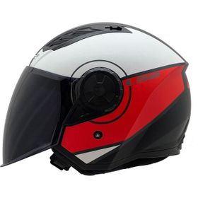 LS2 Airflow 2 Cover Mat Siyah Kırmızı Beyaz Açık Kask