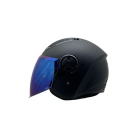 LS2 Airflow 2 Mavi Cam Mat Siyah Kask