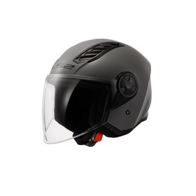 LS2 Airflow Açik Gri Siyah Motosiklet Kaskı