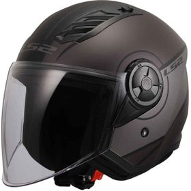 LS2 Airflow Cover Mat Siyah Açık Motosiklet Kaskı