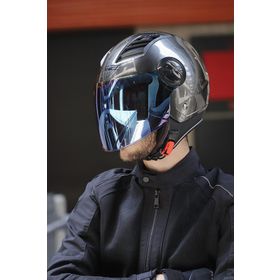 LS2 Airflow Jeans İridium Gri Kask Camı Set