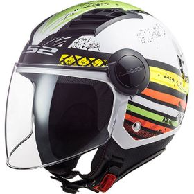 LS2 Airflow Ronnie Açık Mor Beyaz Motosiklet Kaskı