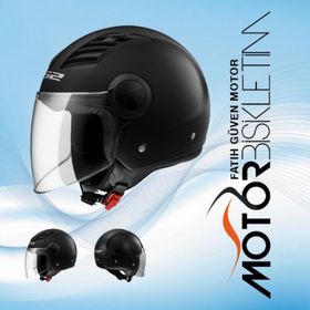 LS2 Airflow Siyah Kask Camı