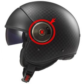 LS2 Cabrio Metal Kask Yan Kapak Seti