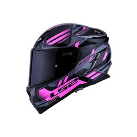 LS2 Challenger Wineberry Magic Kask