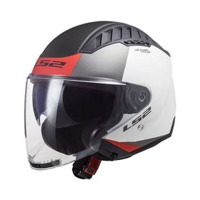 LS2 Copter 2 Urbane Mat Beyaz- Kırmızı Kask