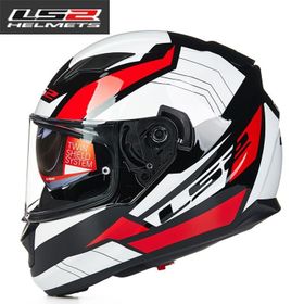 LS2 FF320 Beyaz Fulll Face Kask Camı