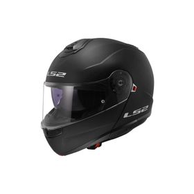 LS2 FF325 Strobe Çene Açılır Siyah Motosiklet Kaskı