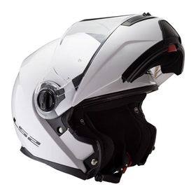 LS2 FF325 Strobe Çeneden Açılır Beyaz Motorsiklet Kaskı