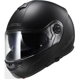 LS2 FF325 Strobe Çeneden Açılır Mat Siyah Motorsiklet Kaskı