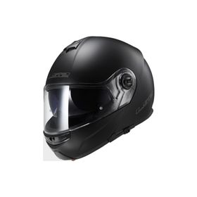 LS2 FF325 Strobe Çeneden Açılır Mat Siyah Motorsiklet Kaskı