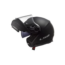 LS2 FF325 Strobe Çeneden Açılır Mat Siyah Motorsiklet Kaskı