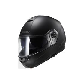 LS2 FF325 Strobe Çeneden Açılır Mat Siyah Motorsiklet Kaskı