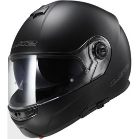 LS2 FF325 Strobe Çeneden Açılır Parlak Siyah Motorsiklet Kaskı
