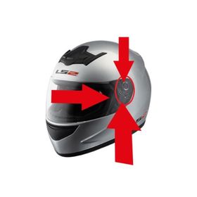 LS2 FF350 Cartoon Kask Yan Kapak Seti