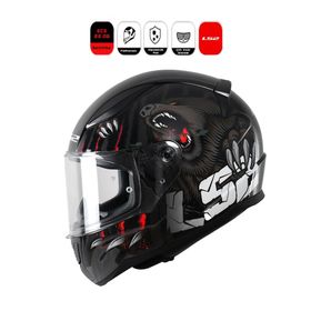 LS2 FF353 Rapid II Claw Black Motor Kaskı
