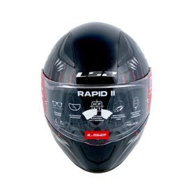LS2 FF353 Rapid II Claw Black Motor Kaskı