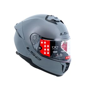 LS2 FF808 Nardo Grey Stream II Motor Kaskı