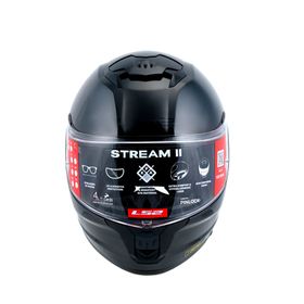 LS2 FF808 Stream II Jeans Titanium Motor Kaskı