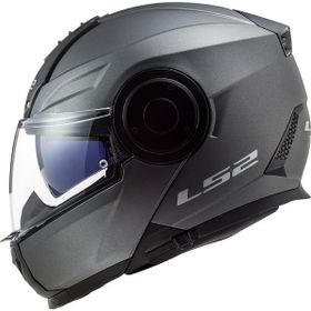 LS2 M85513953 Scope Mat Titanium Çene Açılır Motorcu Kaskı