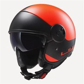 LS2 OF597 Cabrio Mat Turuncu Kask