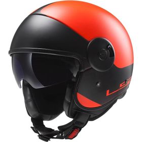 LS2 OF597 Cabrio Mat Turuncu Kask