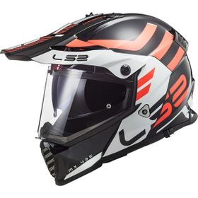 LS2 Pıoneer Evo Adventurer Mat Siyah-Kırmızı Kask