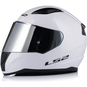 LS2 Rapid 2 Beyaz Kapalı Gri Camlı Motosiklet Kaskı