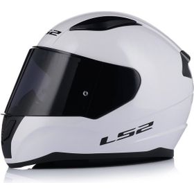 LS2 Rapid 2 Beyaz Kapalı Siyah Camlı Motosiklet Kaskı