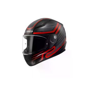 LS2 Rapıd 2 Cırcuıt Siyah-Gri-Kırmızı Kask