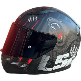 LS2 Rapid 2 Clawn Gri Kırmızı Mat Siyah Kapalı Kask