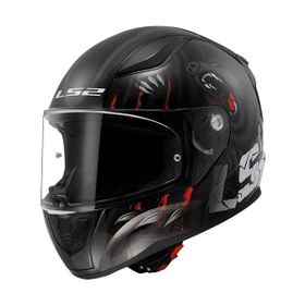 LS2 Rapid 2 Clawn Gri Kırmızı Mat Siyah Kapalı Kask
