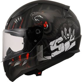LS2 Rapid 2 Clawn Gri Kırmızı Mat Siyah Kapalı Kask