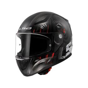 LS2 Rapid 2 Clawn Gri Kırmızı Mat Siyah Kapalı Kask