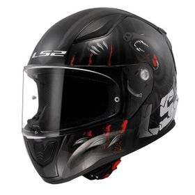 LS2 Rapid 2 Clawn Gri Kırmızı Mat Siyah Kapalı Kask