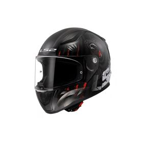 LS2 Rapid 2 Clawn Gri Kırmızı Mat Siyah Kapalı Kask