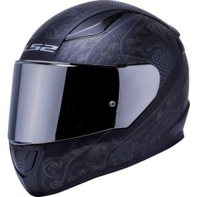 LS2 Rapid 2 Crypt Full Face Gri Camlı Mat Siyah Motosiklet Kaskı