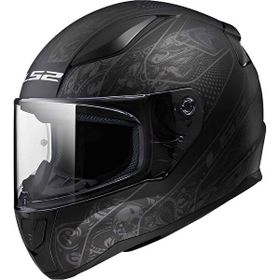 LS2 Rapid 2 Crypt Full Face Siyah Desenli Motosiklet Kaskı