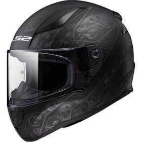 LS2 Rapid 2 Crypt Full Face Siyah Desenli Motosiklet Kaskı