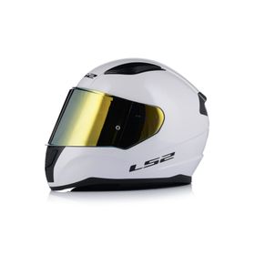 LS2 Rapid 2 Fullface Beyaz Gold Camlı Motosiklet Kaskı