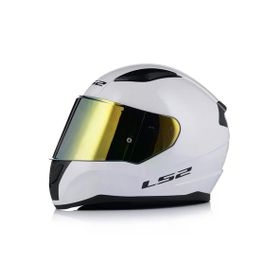 LS2 Rapid 2 Fullface Beyaz Gold Camlı Motosiklet Kaskı